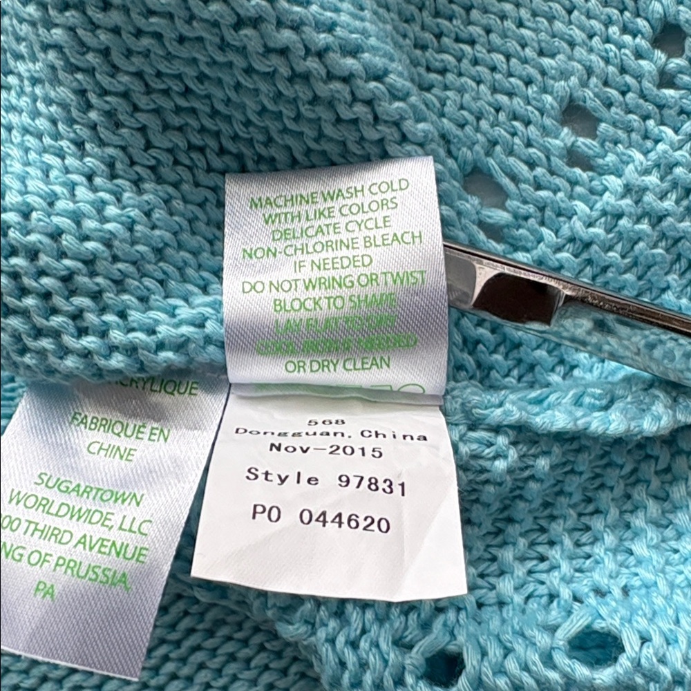 Lily Pulitzer Mac Light Blue Knit Tank Top - Picture 7 of 9